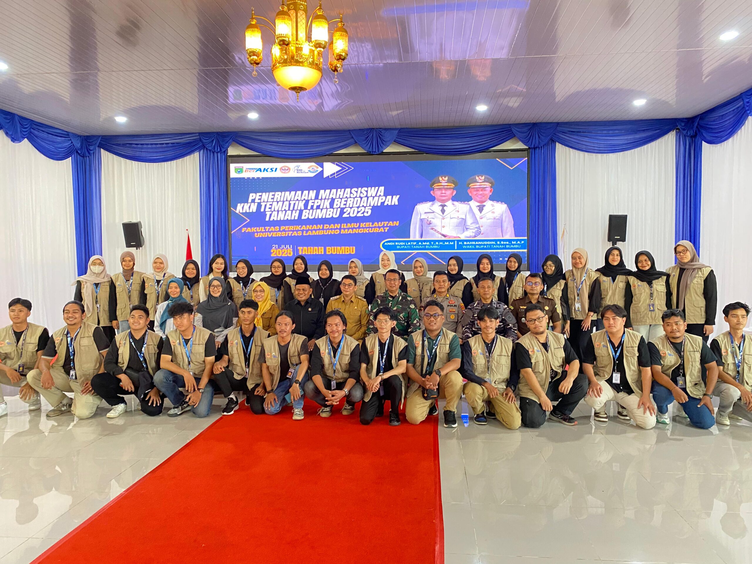 Penyambutan Mahasiswa KKN Tematik Fakultas Perikanan dan Ilmu Kelautan Universitas Lambung Mangkurat