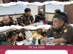 Pelaksanaan Reviu atas Bukti Pertanggungjawaban Pencairan Anggaran Semester I Tahun Anggaran 2026 oleh Bidang Pengawasan Kejaksaan Tinggi Kalimantan Selatan