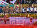 Upacara Penurunan Bendera Sang Merah Putih di Kabupaten Tanah Bumbu
